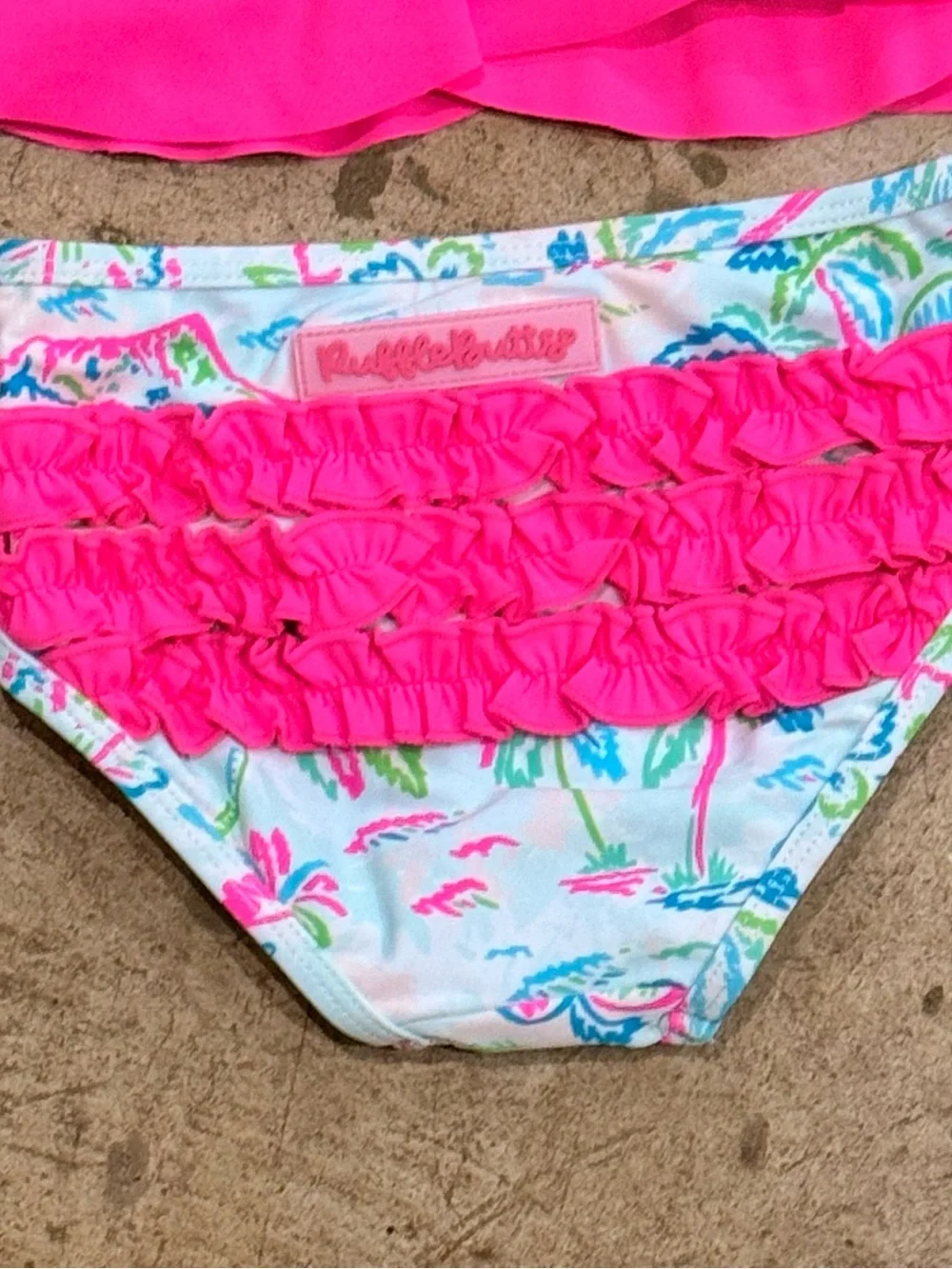 NEW 2T Ruffle Butts Tropical Resort Flounce Bikini 2-Piece Swimsuit